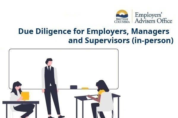 Due Diligence for Employers, Managers and Supervisors (in-person)