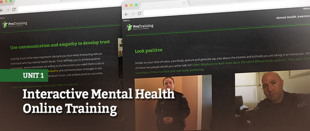 Mental Health Awareness & De-Escalation Online Training
