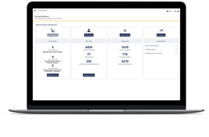 training-manager-dashboard