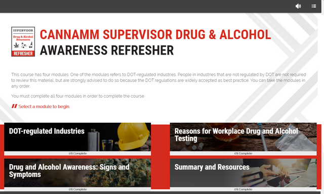 Refresher Course - Supervisor Drug & Alcohol Awareness (DOT)
